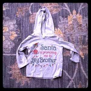 Santa is promoting me to big brother T-shirt 24M